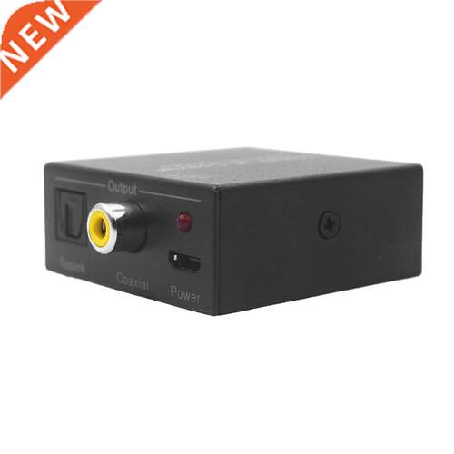Black 2 Way Coax Coaxial to Toslink Bi-direction Switch Conv