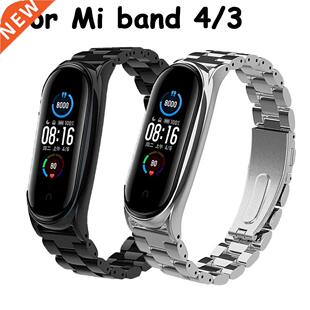 Metal Steel Strap for Xiaomi Mi Band 4 3 5 Wrist Band Bracel