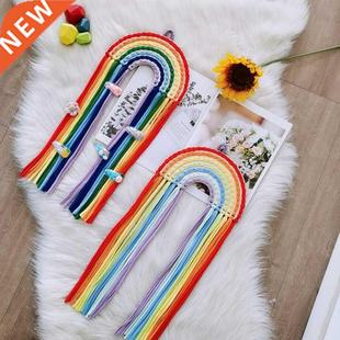 Woven Rainow Hair ows Storage elt Girls Hair Clips