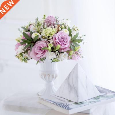 Elegant Retro Iron Flowerpot Floral Dried Flower Plant Vase