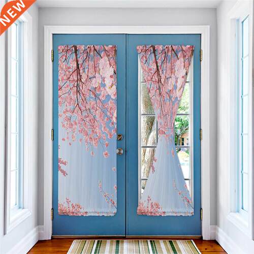 Pink Cherry Blossoms Modern Curtains for Living Room Luxury