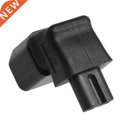 IEC 320 3-Pin C14 Male To C7 Female Angled Adapter Converter