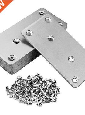 10 Pack Flat Mending Plate Straight Steel Brace, Mending