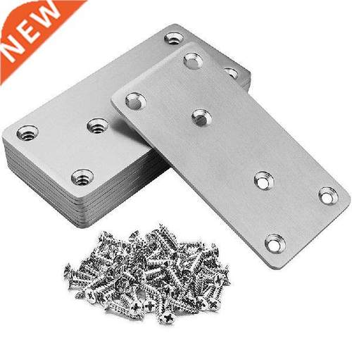 10 Pack Flat Mending Plate Straight Steel Brace, Mending