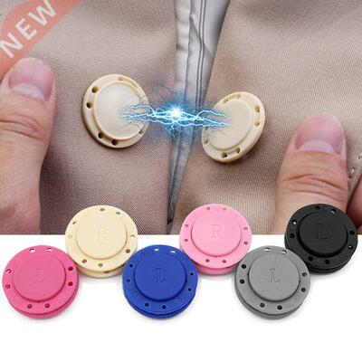 A Pair Invisible Magnet Buttons Sewing Accessories Jacket Ca