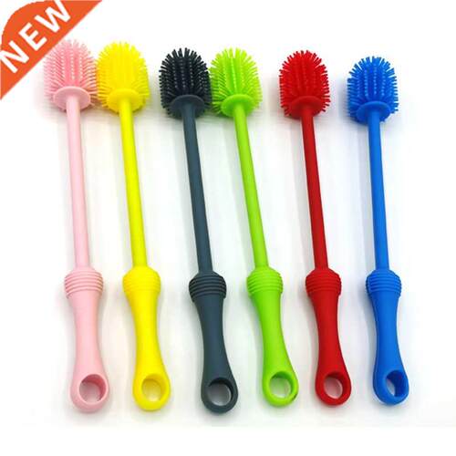 New Silicone baby bottle Brush Multifunctional Long Handle C