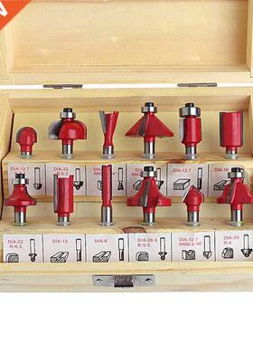 12 Pcs 1/4 Inch Shank Tungsten Carbide Router Bit Woodworkin