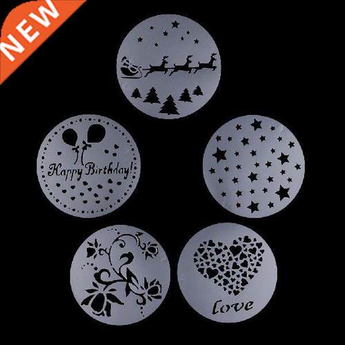 5Pc 2mm Cake Cookie Fondant Cake Stencil Baking Wedding