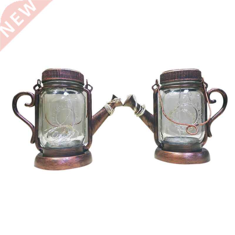 2 Pieces Of 45 LED Hanging Mason Jar Lanterns For Outdoor