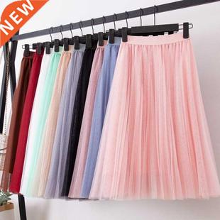 TingYiLi 4 Lyers Tulle Skirts Womens Blck Gry White dult