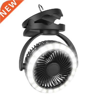 Camping Fan with LED Light Rechargeable Tent Fan with