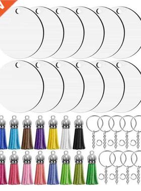 Keychain Blanks,Keychains Tag Bulk with Heat Transfer Double