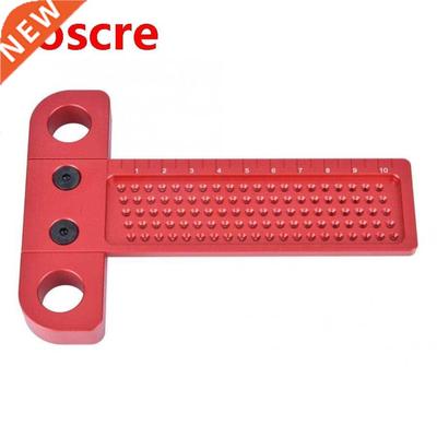 Woodworking Scribing Ruler T-type Aluinu Hole Gauge Carpen