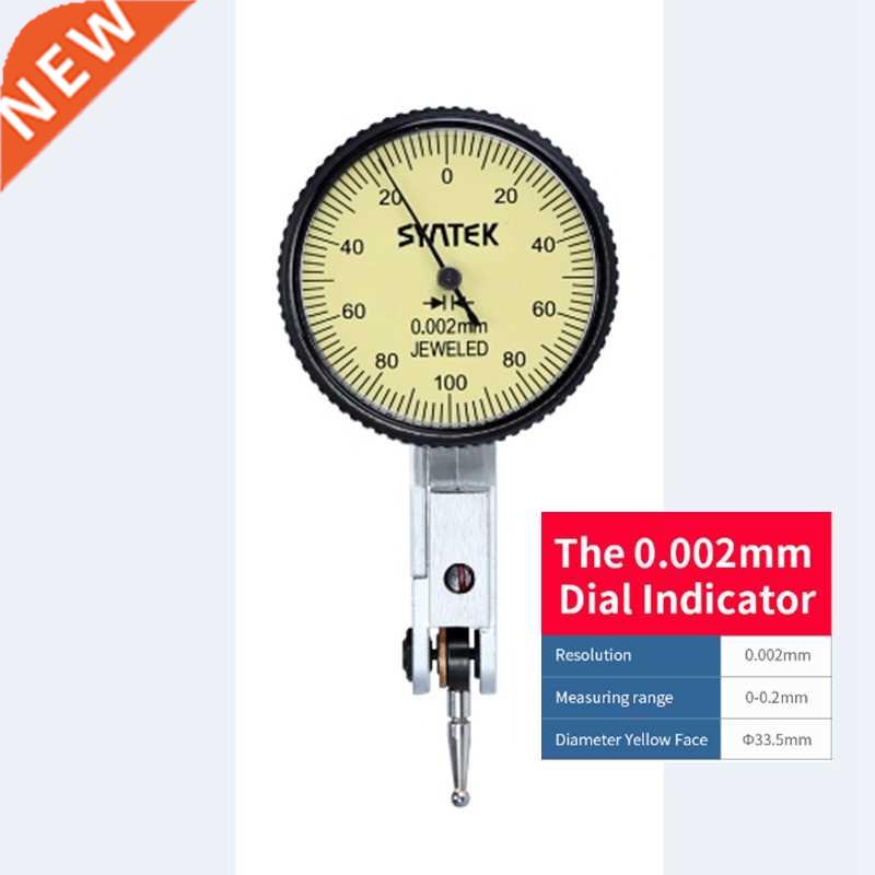 0-0.2mm Lever Indicator Analog Display Shockproof Dial Test