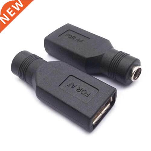 2Pcs Universal USB Adapters 5.5x2.1mm Female Jack to USB 2.0
