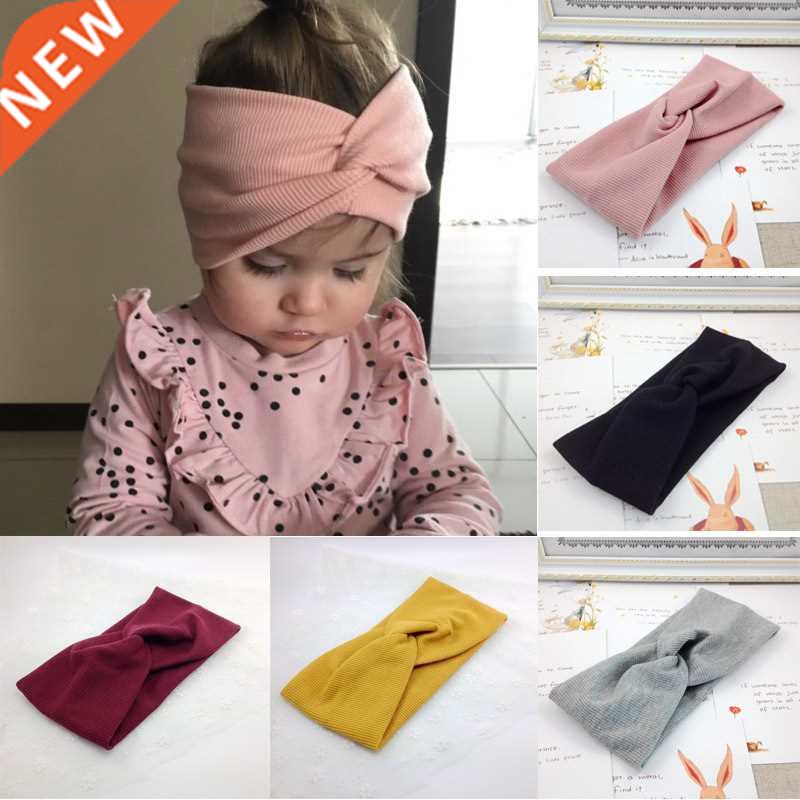 1 PCS Spring Summer Solid Color Baby Headband Girls Twisted