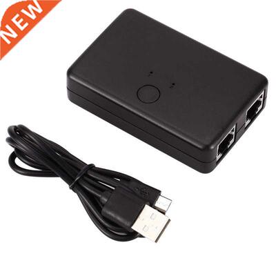 Mini 2 Port Rj45 Lan Hub Network Switch Box Computer Etherne