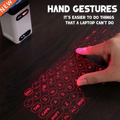 Bluetooth keyboard Wireless Virtual Projection keyboard Port