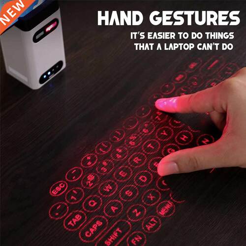 Bluetooth keyboard Wireless Virtual Projection keyboard Port