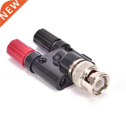 BNC Male to 4MM Twin Dua Binding Posts Banana Plug Jack Fema