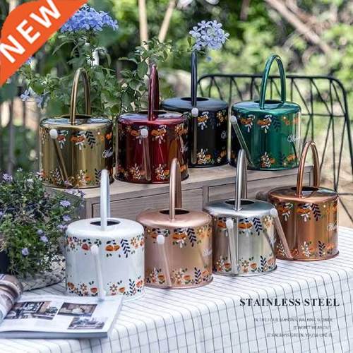 1.3L Watering Can Indoor Outdoor Printing Slender Nozzle