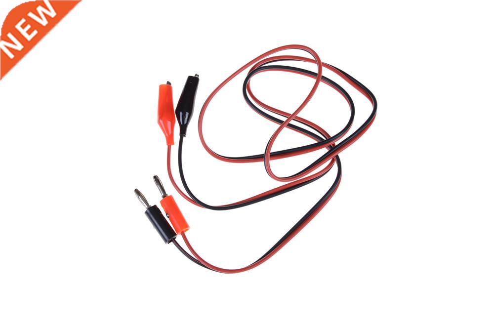 1M Long Banana Plug Connector to Dual Tester Alligator Clip