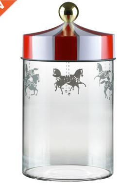 Circus Carousel Creative Ornament Glass Storage Tank