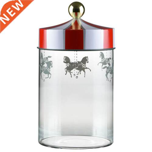 Circus Carousel Creative Ornament Glass Storage Tank