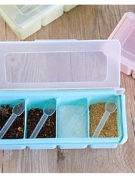 1PC Plastic PP Kitchen Seasoning Boxes Spices Salt Sugar