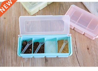 1PC Plastic PP Kitchen Seasoning Boxes Spices Salt Sugar