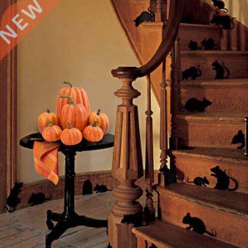 40%HOT7Pcs/Bag Pumpkin Shape Statue Decor Vivid