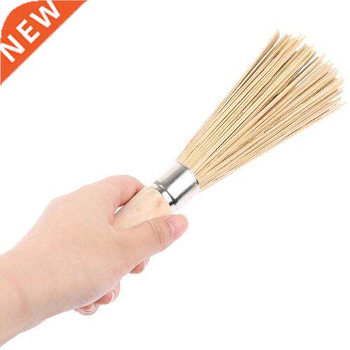Non-stick Oil Bamboo Wok Brush Kitchen Pot Strong Polishing