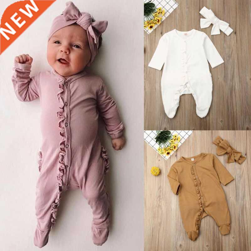 0-12M Baby Girl Jumpsuit Kids Romper Toddler Jumpsuits Newbo