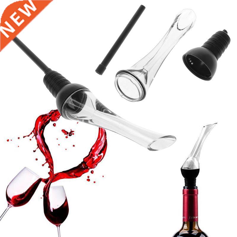 B9HF White Red Wine Aerator Pour Spout Bottle Decanter Poure