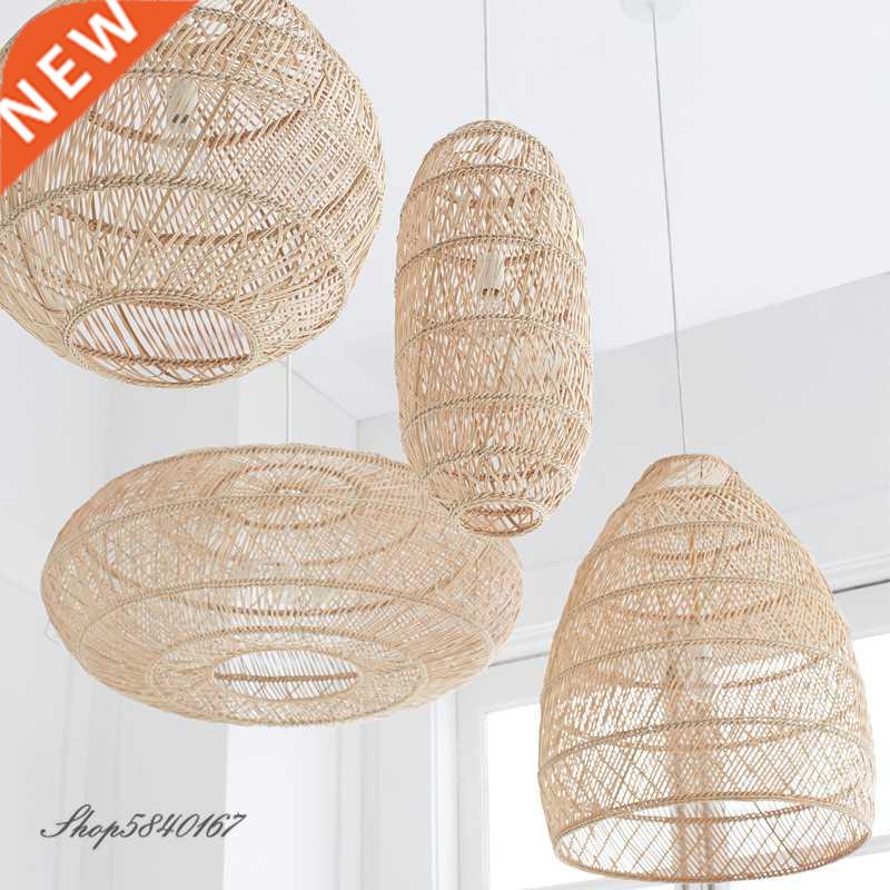 Natural Rattan Lamp Pendant light New Chinese Style Hand-wov