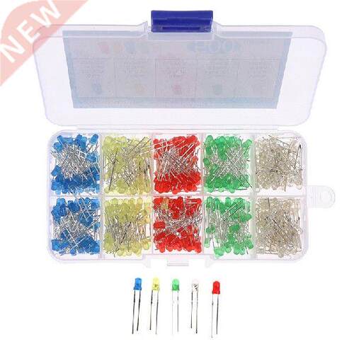 100pcs Mixed Color Diode 3mm LED Light Emitting Diode Kit