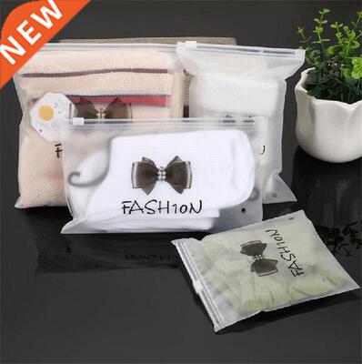 frosted plastic zip seal plastic packaging bags for socks