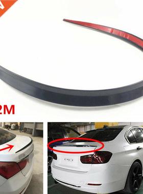 Universal 1.2M Black Soft Car Rear Roof Trunk Spoiler Rear W