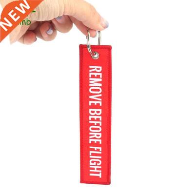 1pc 13*3cm Red Commemorative Key Chain REMOVE BEFORE FLIGHT