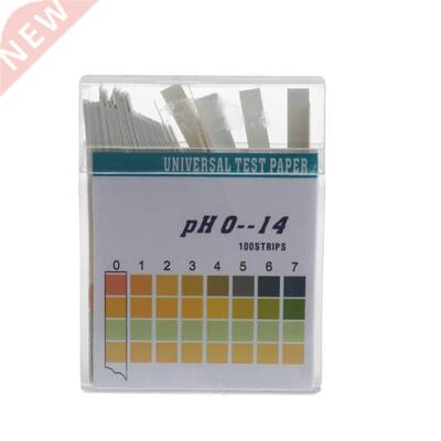 100 Strips 0-14 PH Alkaline Acid Indicator Paper Water Saliv