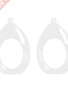 2X Hanging Glass Vase Ellipse Hanging Terrarium Glass Vase H