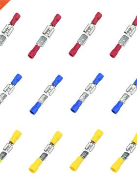 100pcs FDD 1.25-250 MDD1.25-250 6.3mm Red Female + Male Spad