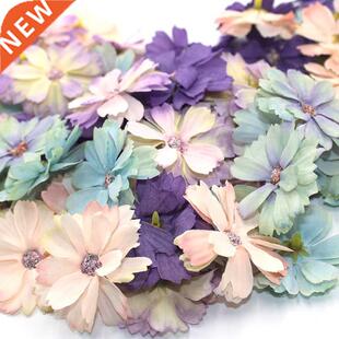 Hot 50 pieces of 4.5 cm daisy flower head mini silk artifici