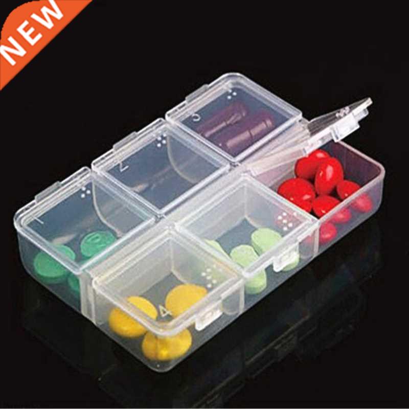1PC New 6 Days Tablet Plastic Pill Box Holder Medicine Case