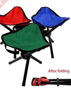 Outdoor Leisure Portable Folding Chair Three-Legged Stool Ca