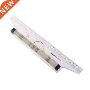 Rolling Parallel Ruler Foot Inch Metric Angle Rule Balancing