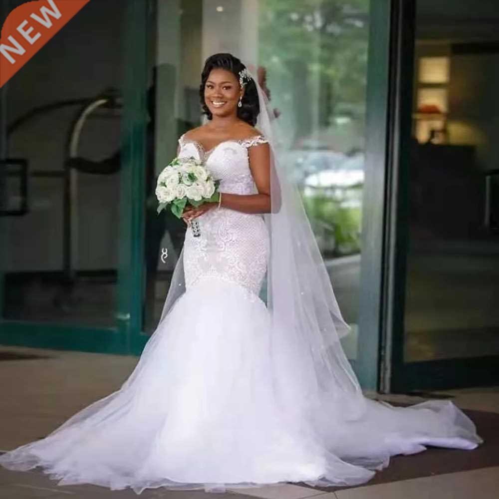African White Bridal Gowns Mermaid Wedding Dresses For Woman
