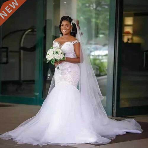 African White Bridal Gowns Mermaid Wedding Dresses For Woman