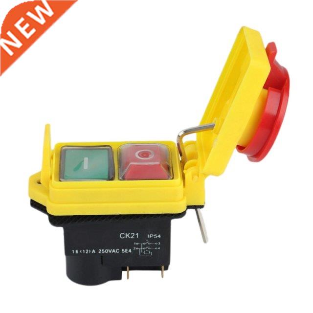 250V 16A IP54 Start Stop Switch No Volt Release Switch With