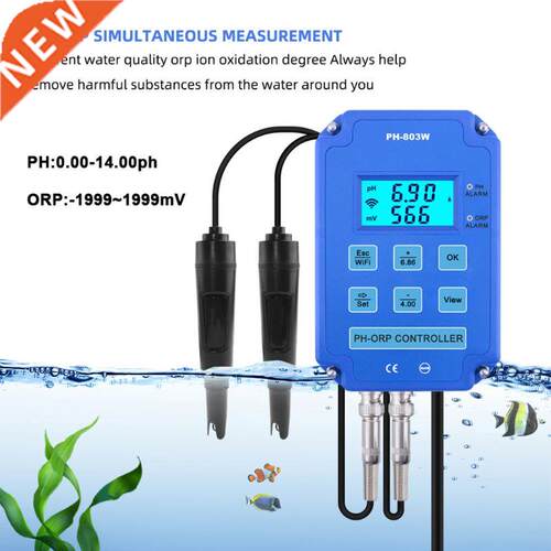2-in-1 PH ORP Redox Controller Wifi Output Power Relay oni